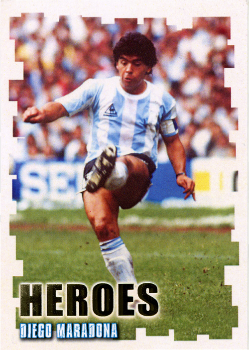 Diego Maradona trading card