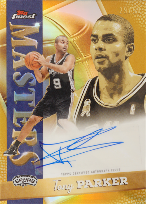 Tony Parker trading card