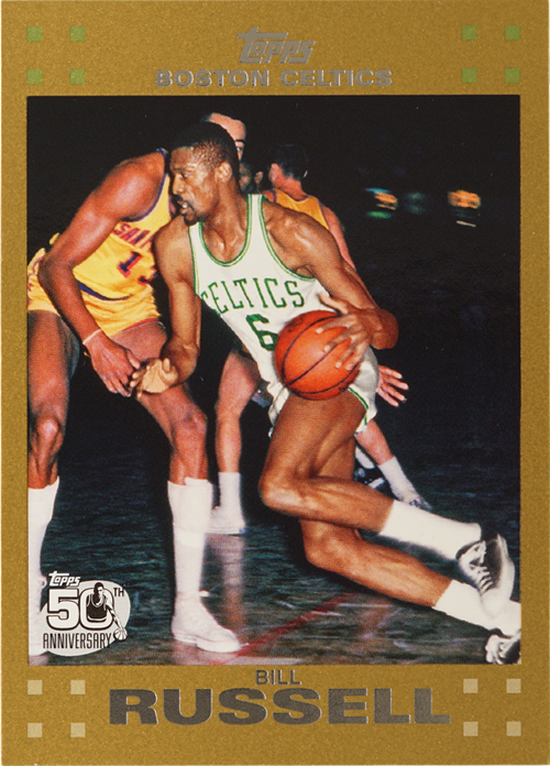 Bill Russell trading card