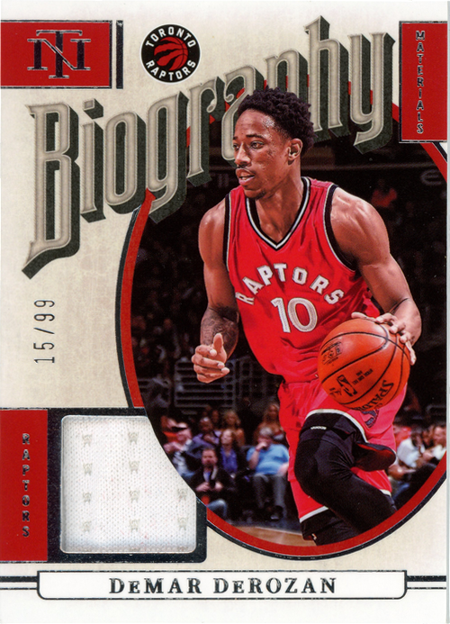 DeMar DeRozan trading card