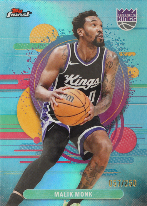 Malik Monk trading card