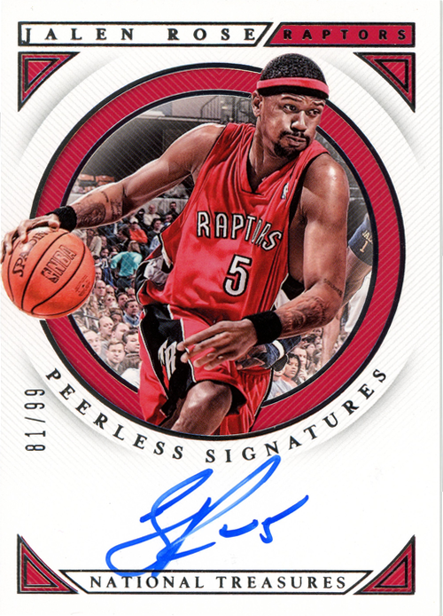Jalen Rose trading card
