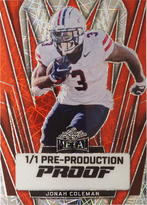 Jonah Coleman trading card