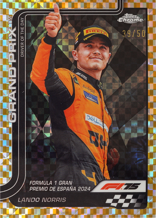 Lando Norris trading card