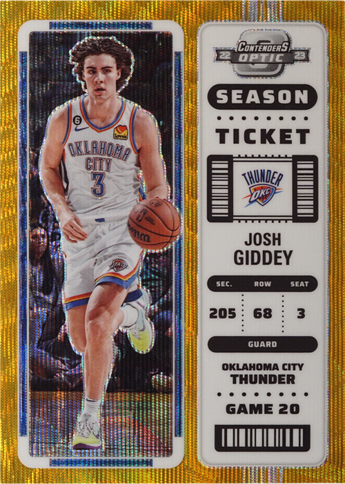 Josh Giddey trading card