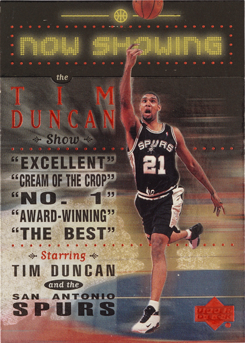 Tim Duncan trading card