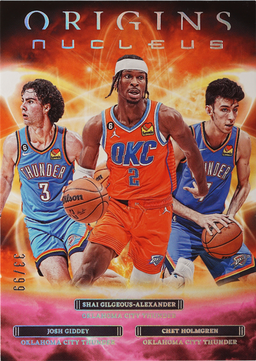 Shai Gilgeous-Alexander/Chet Holmgren/Josh Giddey... trading card