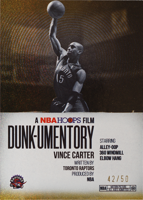 Vince Carter trading card