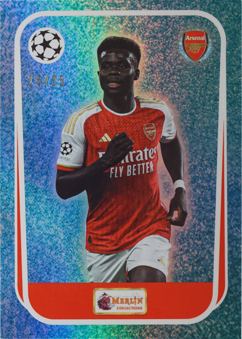 Bukayo Saka trading card