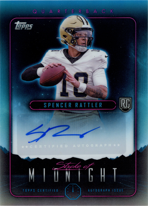 Spencer Rattler trading card