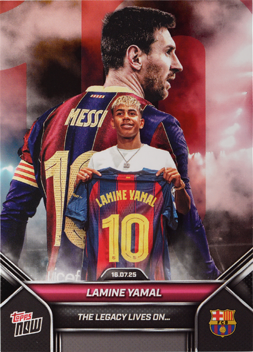 Lamine Yamal trading card