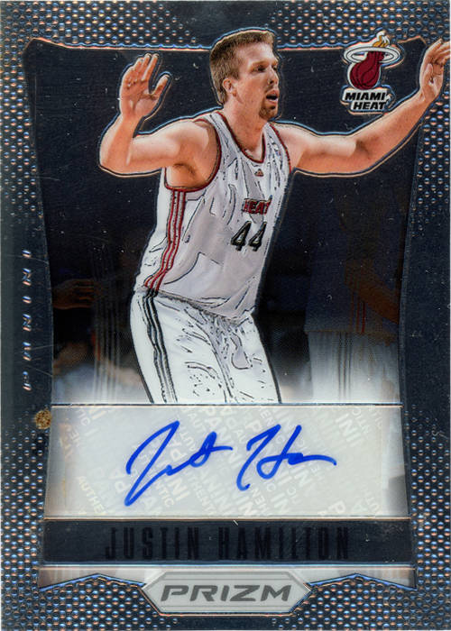 Justin Hamilton trading card