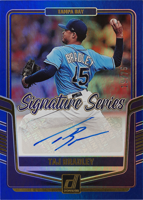 Taj Bradley trading card
