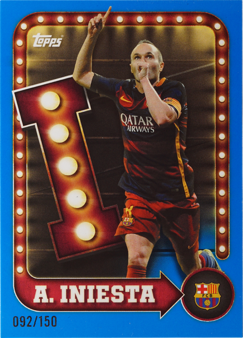 Andrés Iniesta trading card