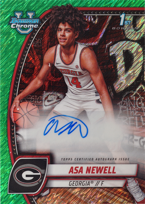 Asa Newell trading card