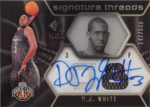 D.J. White trading card