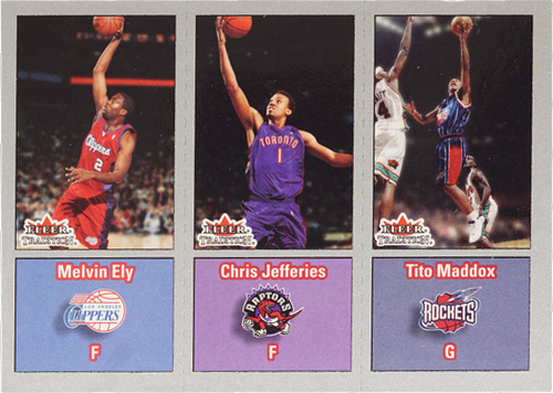 Melvin Ely/Chris Jefferies/Tito Maddox trading card