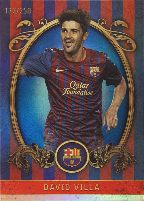 David Villa trading card