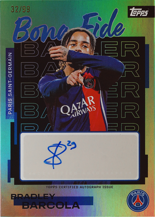 Bradley Barcola trading card