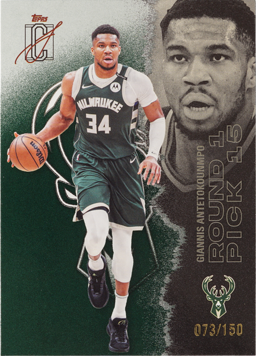 Giannis Antetokounmpo trading card