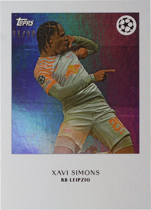 Xavi Simons trading card