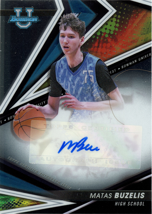 Matas Buzelis trading card