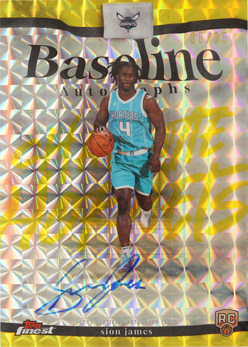 Sion James trading card