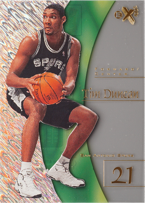 Tim Duncan trading card