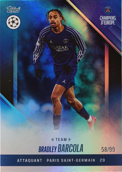 Bradley Barcola trading card