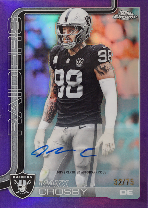 Maxx Crosby trading card