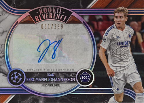 Ísak Bergmann Jóhannesson trading card