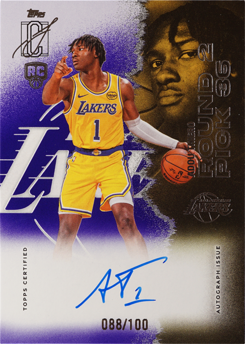 Adou Thiero trading card