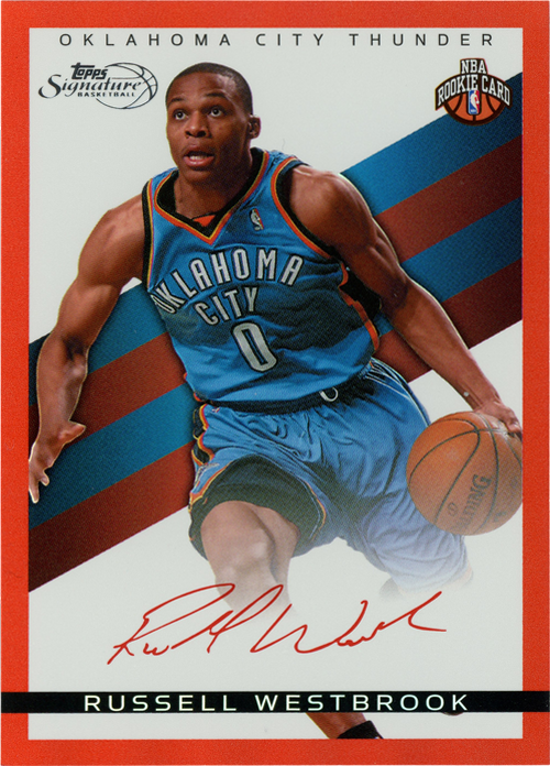 Russell Westbrook trading card