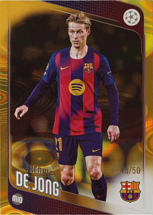 Frenkie de Jong trading card