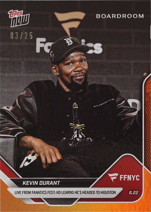 Kevin Durant trading card