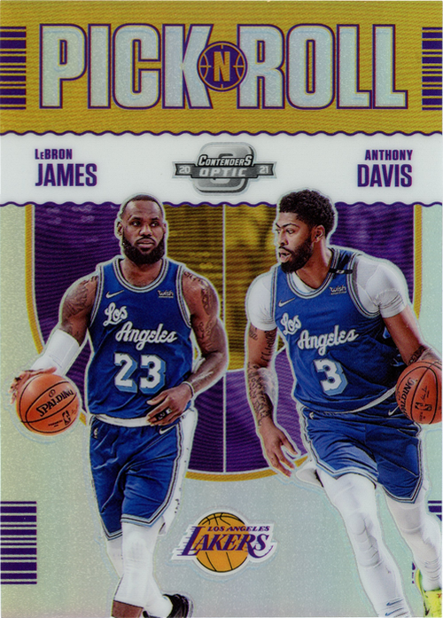 Anthony Davis/LeBron James trading card
