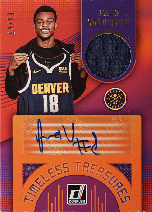 Jarred Vanderbilt trading card