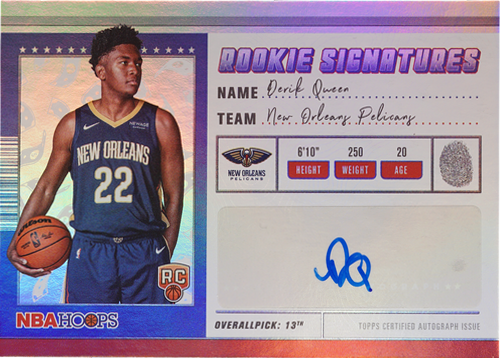 Derik Queen trading card