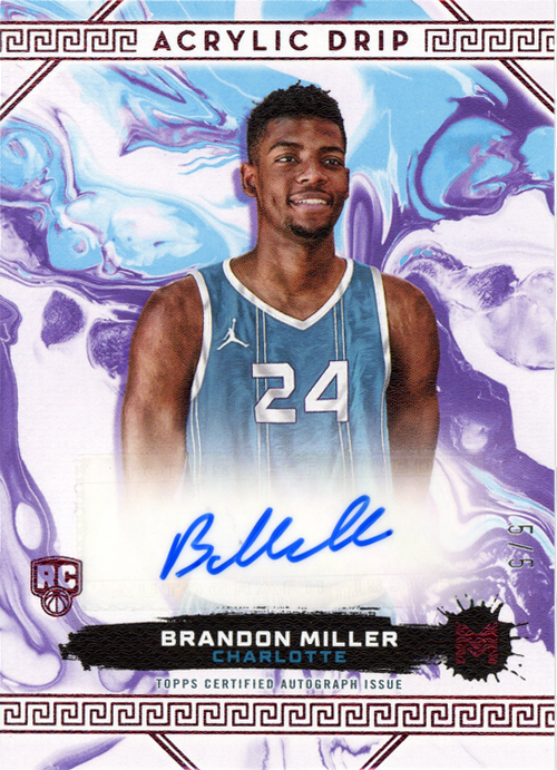 Brandon Miller trading card