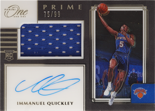 Immanuel Quickley trading card