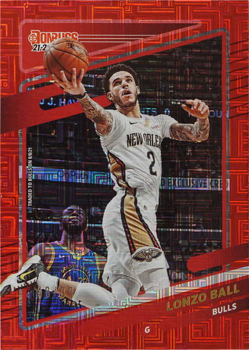 Lonzo Ball trading card