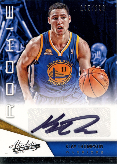Klay Thompson trading card