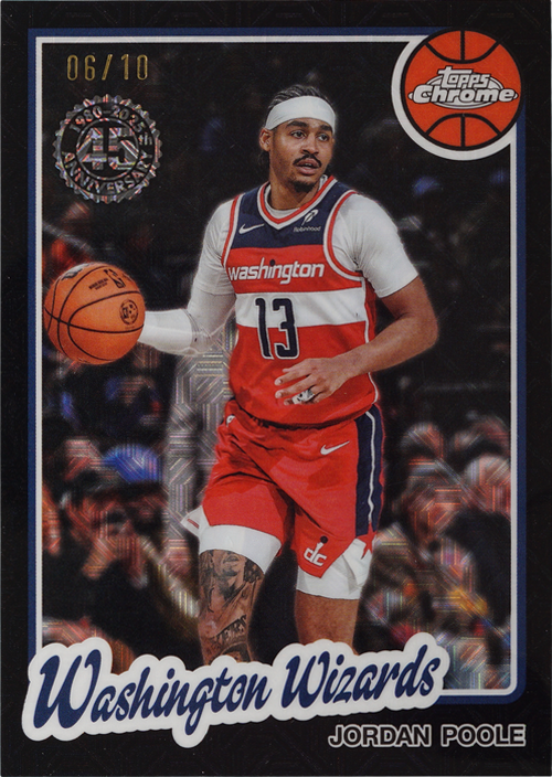 Jordan Poole trading card
