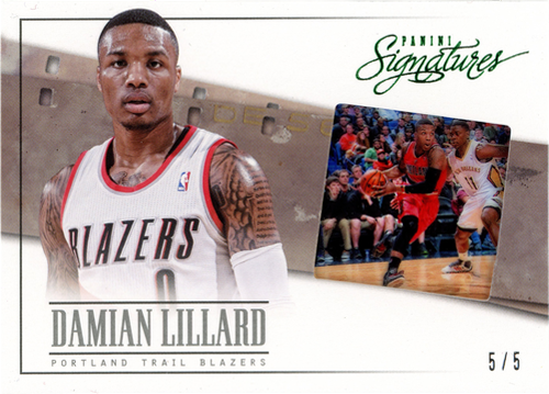 Damian Lillard trading card