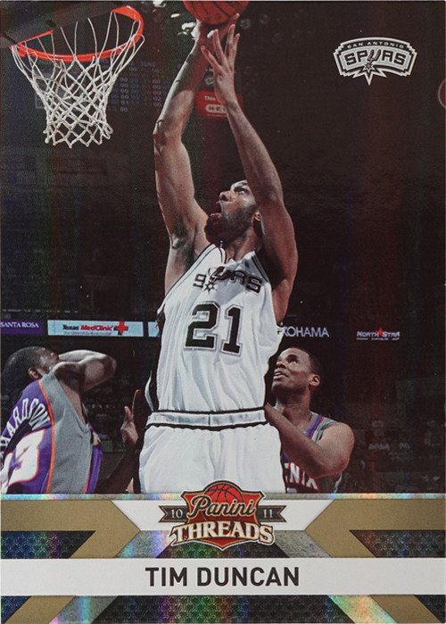 Tim Duncan trading card