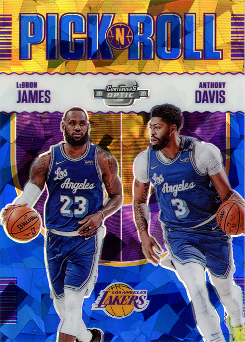 Anthony Davis/LeBron James trading card