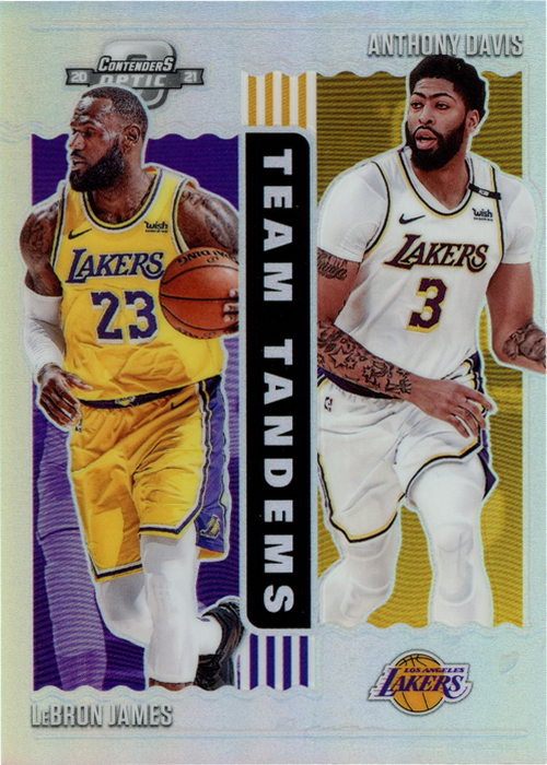 Anthony Davis/LeBron James trading card