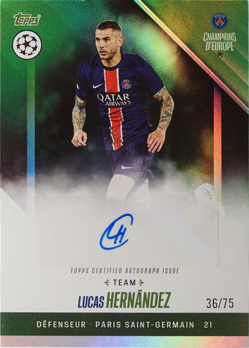 Lucas Hernández trading card