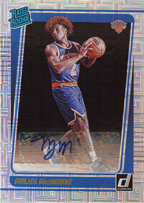 Miles McBride trading card