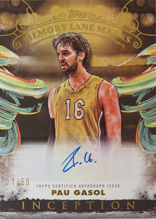 Pau Gasol trading card